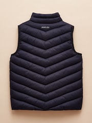 Joules Boys' Crofton Gilet Navy Blue Showerproof Padded Gilet - Image 4 of 7