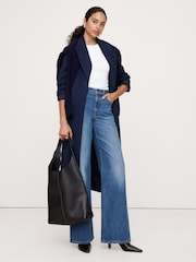 Banana Republic Blue The Icon Classic Wide Leg Jeans - Image 1 of 4
