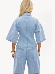LOAVIES Blue Come Find Me Denim Blouse - Image 2 of 4