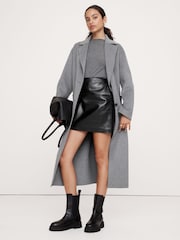 Banana Republic Grey Luxe Wool-Blend Boat-Neck Top - Image 3 of 4