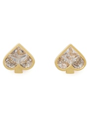 kate spade new york Gold Tone Clear Studs Earrings - Image 3 of 5