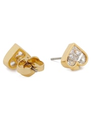 kate spade new york Gold Tone Clear Studs Earrings - Image 4 of 5