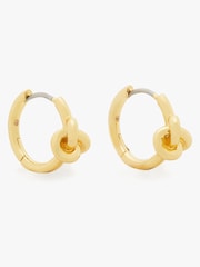 kate spade new york Huggies Gold Tone Earrings - Image 2 of 4