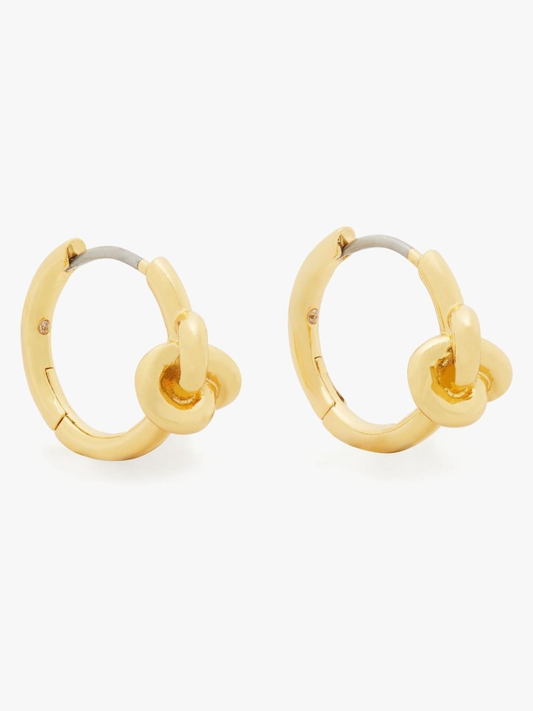 kate spade new york Huggies Gold Tone Earrings - Image 2 of 4