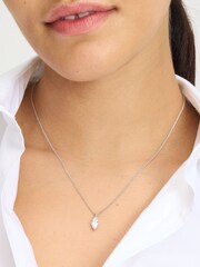 kate spade new york Silver Tone Pendant Necklace - Image 1 of 5