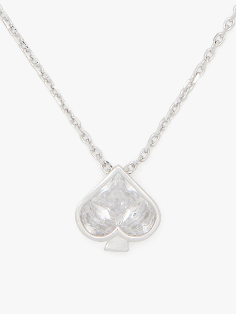 kate spade new york Silver Tone Clear Mini Pendant - Image 4 of 4