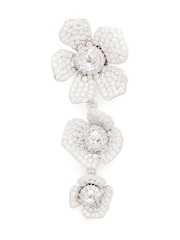 kate spade new york Silver Tone Linear Clear Earrings - Image 2 of 3