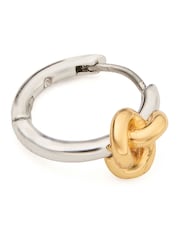 kate spade new york Huggies Gold Tone Silver Plated Earrings - Image 3 of 5