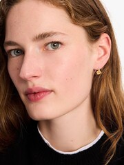 kate spade new york Huggies Gold Tone Silver Plated Earrings - Image 5 of 5