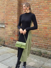 Style Cheat Трикотажное платье с панелями Caitlin в стиле макси - Image 1 of 4