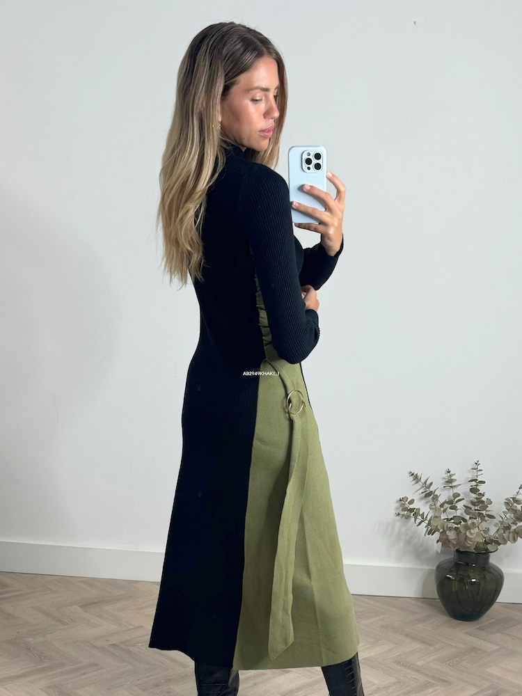 Style Cheat Трикотажное платье с панелями Caitlin в стиле макси - Image 4 of 4