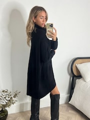 Style Cheat Black Longer Length Hope Jumper Dress - Image 2 of 4