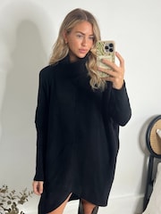 Style Cheat Black Longer Length Hope Jumper Dress - Image 4 of 4