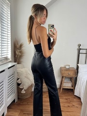 Расклешенные полиуретановые брюки Style Cheat Alyssa - Изображение 2 из 4