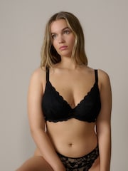 Preto - Sutiãs de renda floral DD - Imagem 1 de 8
