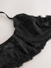 Preto - Sutiãs de renda floral DD - Imagem 6 de 8