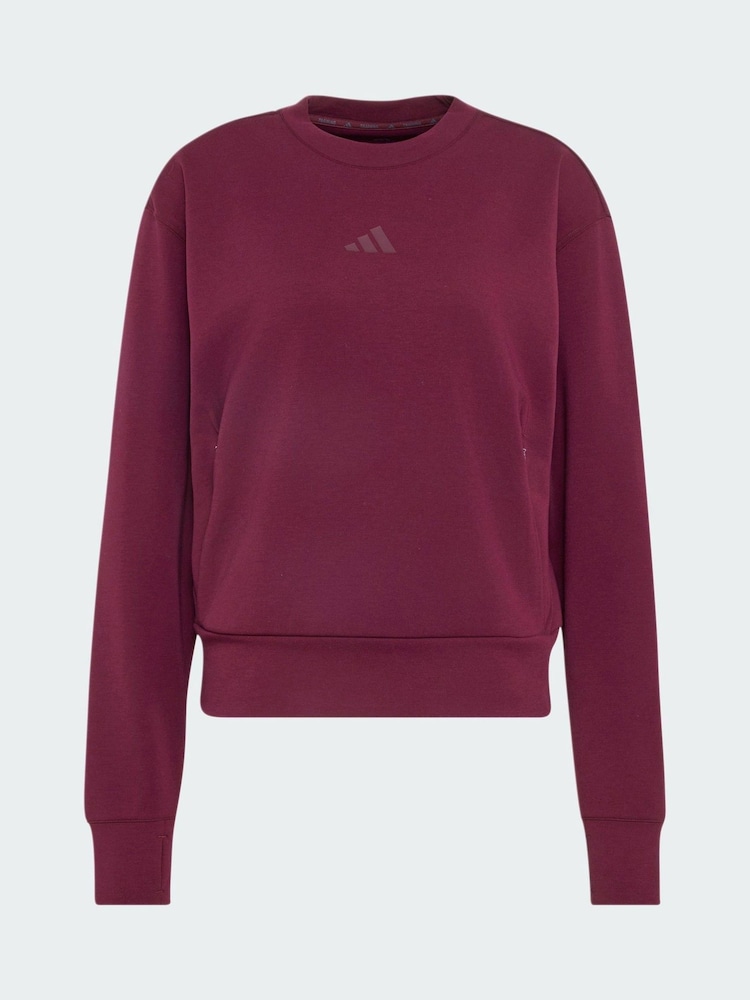 adidas Designed-For-Training Warm-Up Crewneck Sweatshirt - Image 5 of 5
