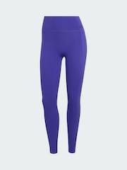 adidas Purple Optime Workout Contour Full Length Leggings - Image 6 of 6