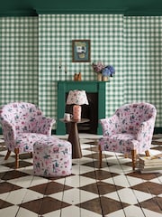 Cath Kidston Green Painted Gingham 10M Wallpaper - Image 1 of 3