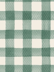 Cath Kidston Green Painted Gingham 10M Wallpaper - Image 2 of 3