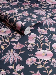 Cath Kidston Navy Friendship Garden 10M Wallpaper - Image 3 of 3