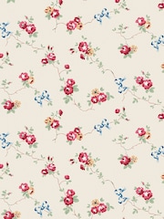 Cath Kidston Cream Rose And Bows 10M Wallpaper - Image 2 of 3