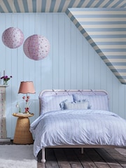 Cath Kidston Blue Canopy Stripe 10M Wallpaper - Image 1 of 3