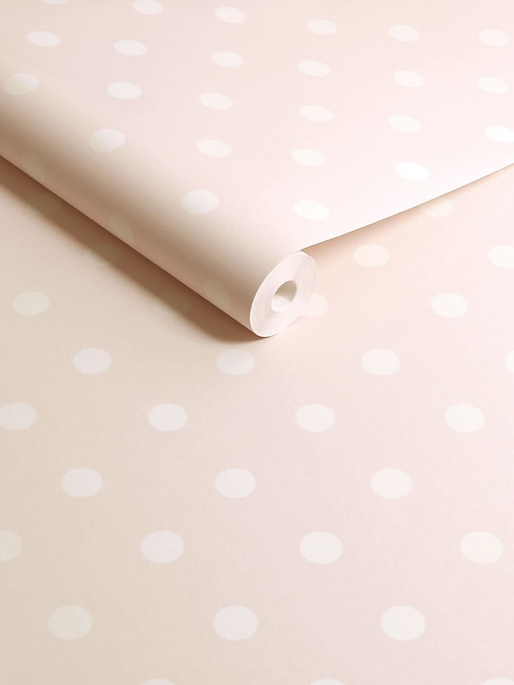 Cath Kidston Pink Button Spot 10M Wallpaper - Image 3 of 3