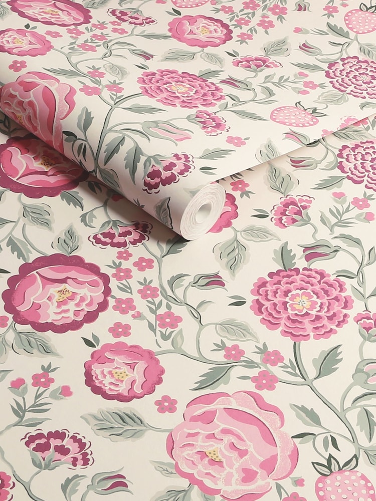 Cath Kidston Spring Strawberry Garden 10M Wallpaper - Image 3 of 3