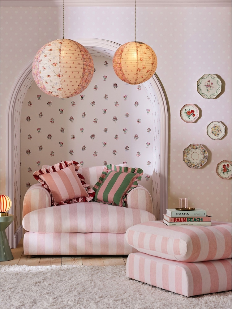 Cath Kidston Rose Kingdom Posey 10M Wallpaper - Image 1 of 3