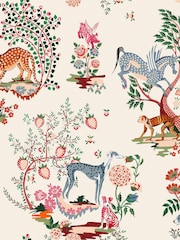 Cath Kidston Natural Painted Kingdom 10M Wallpaper - Image 2 of 3
