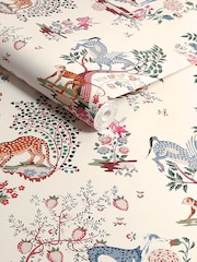 Cath Kidston Natural Painted Kingdom 10M Wallpaper - Image 3 of 3