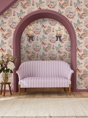 Cath Kidston Pink Painted Kingdom 10M Wallpaper - Image 1 of 3