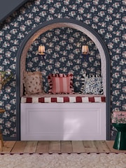 Cath Kidston Navy Clifton Floral 10M Wallpaper - Image 1 of 3