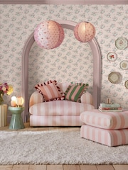 Cath Kidston Pink Clifton Floral 10M Wallpaper - Image 1 of 3