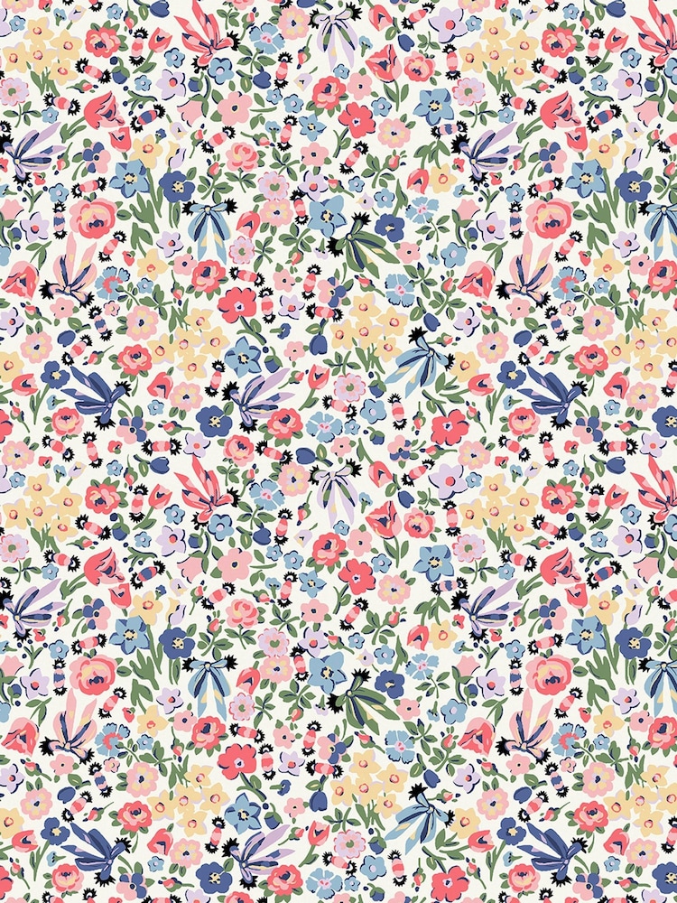 Cath Kidston Day Harmony Ditsy 10M Wallpaper - Image 2 of 3 Cath Kidston Day Harmony Ditsy 10M Wallpaper - Image 2 of 3