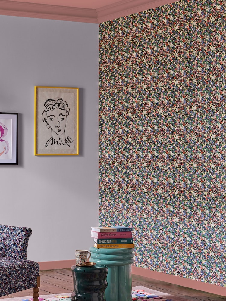 Cath Kidston Night Harmony Ditsy 10M Wallpaper - Image 1 of 4