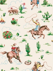 Cath Kidston Multi Cowgirls 10M Wallpaper - Image 2 of 3