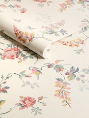 Cath Kidston Spring Birds & Roses 10M Wallpaper - Image 3 of 3