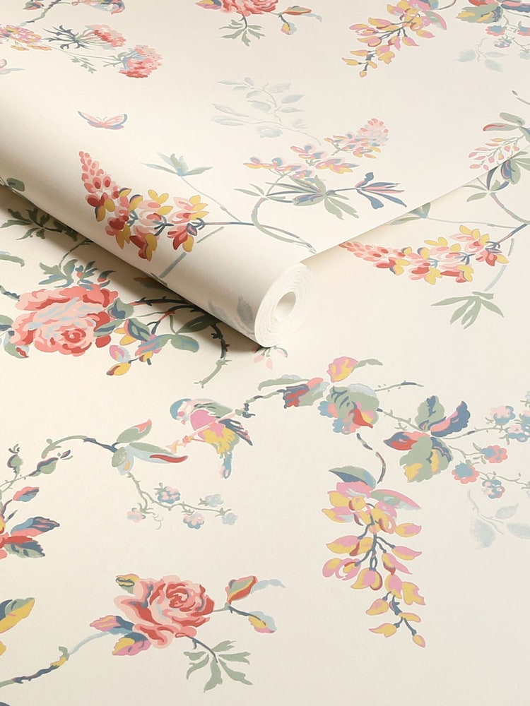 Cath Kidston Spring Birds & Roses 10M Wallpaper - Image 3 of 3