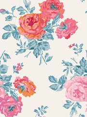 Cath Kidston Blue and Pink Archive Rose 10M Wallpaper - Image 2 of 3