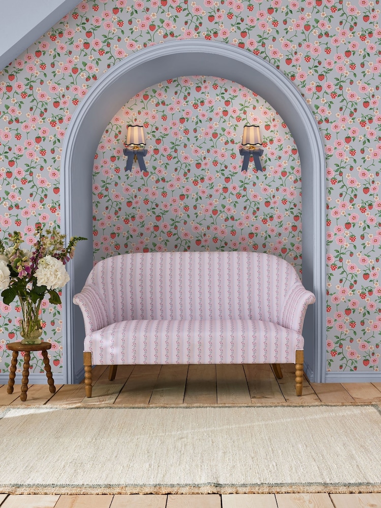 Cath Kidston Summer Strawberry 10M Wallpaper - Image 1 of 3
