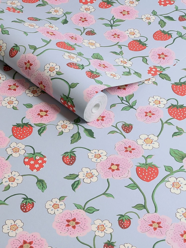 Cath Kidston Summer Strawberry 10M Wallpaper - Image 3 of 3