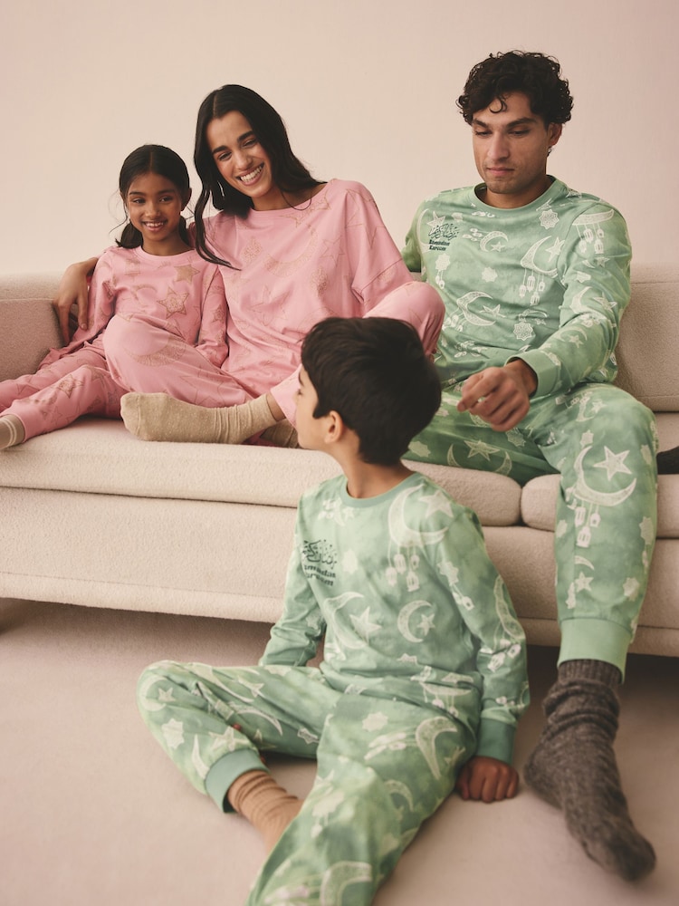 Green Mens Ramadan Matching Family Pyjamas Set - Image 2 of 11