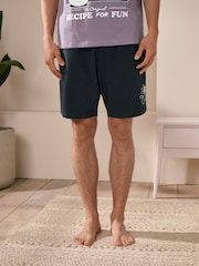 Purple Felix Jersey Short Pyjamas Set - Image 4 of 11