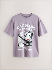 Purple Felix Jersey Short Pyjamas Set - Image 8 of 11