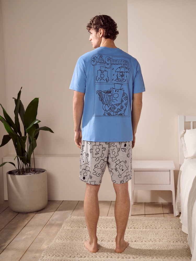 Buy Blue Licence Mr Men Grumpy Short Pyjamas Set from the Next UK