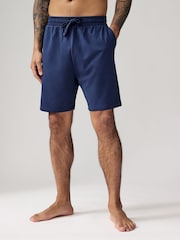 Navy Blue/Blue Lightweight 100% Cotton Shorts 3 Pack - Image 10 of 14