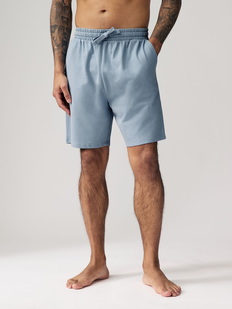 Navy Blue/Blue Lightweight 100% Cotton Shorts 3 Pack - Image 11 of 14