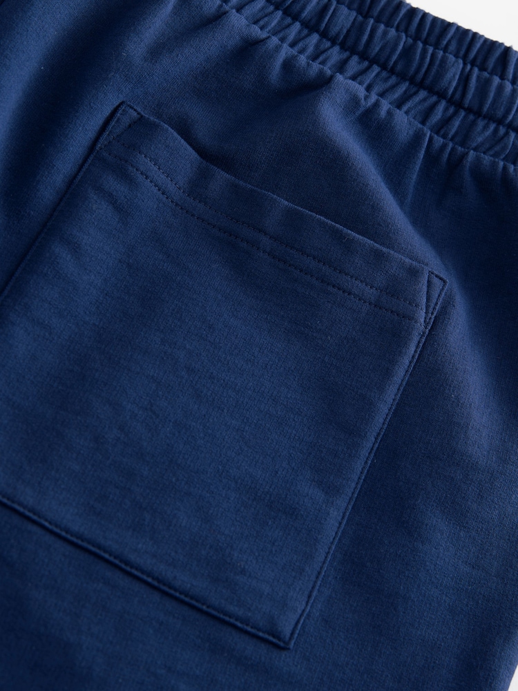 Navy Blue/Blue Lightweight 100% Cotton Shorts 3 Pack - Image 13 of 14